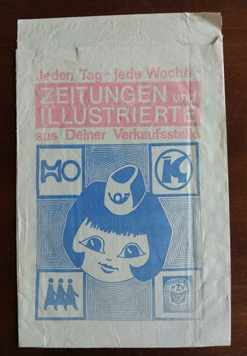 Ddr werbung papiertüte - werbung,