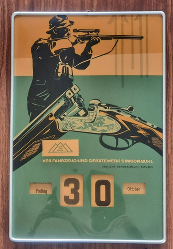 Seltener ddr drehkalender veb - seltener,
