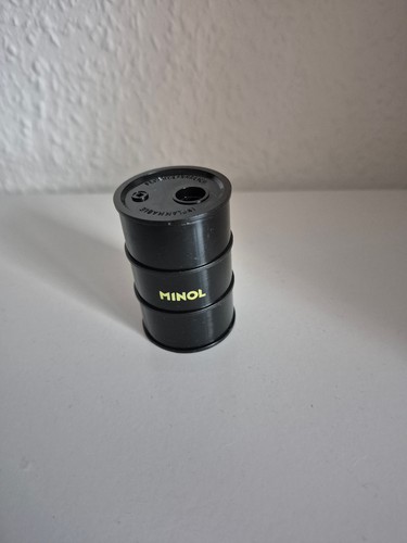 Minol reklame werbung öl fass - minol, Öl-fass