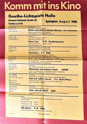 Original filmplakat ddr - filmplakat,