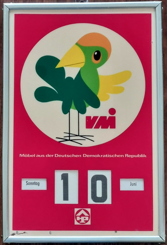 Seltener ddr drehkalender veb - ddr,