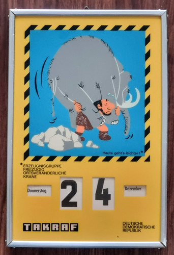 Seltener ddr drehkalender veb - seltener,