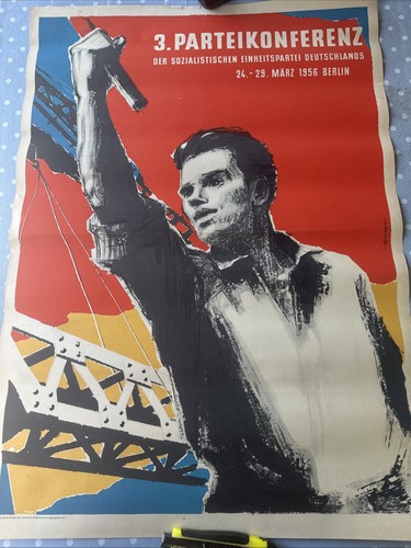 Plakat ddr 1956 - plakat,