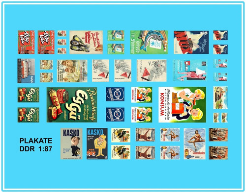Waterslide decal h0 ddr - decal, 1:87
