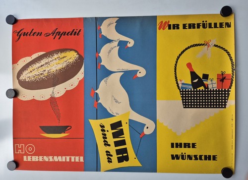 Plakat lebensmittel gänse - ho,