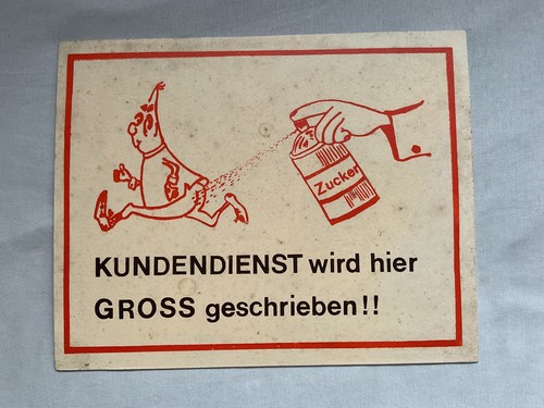 Altes original ddr werbung - original,