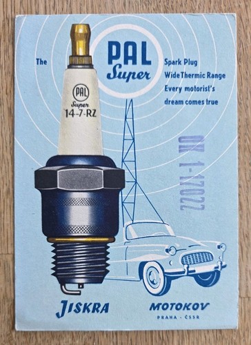 Original ddr qsl - karte, werbung